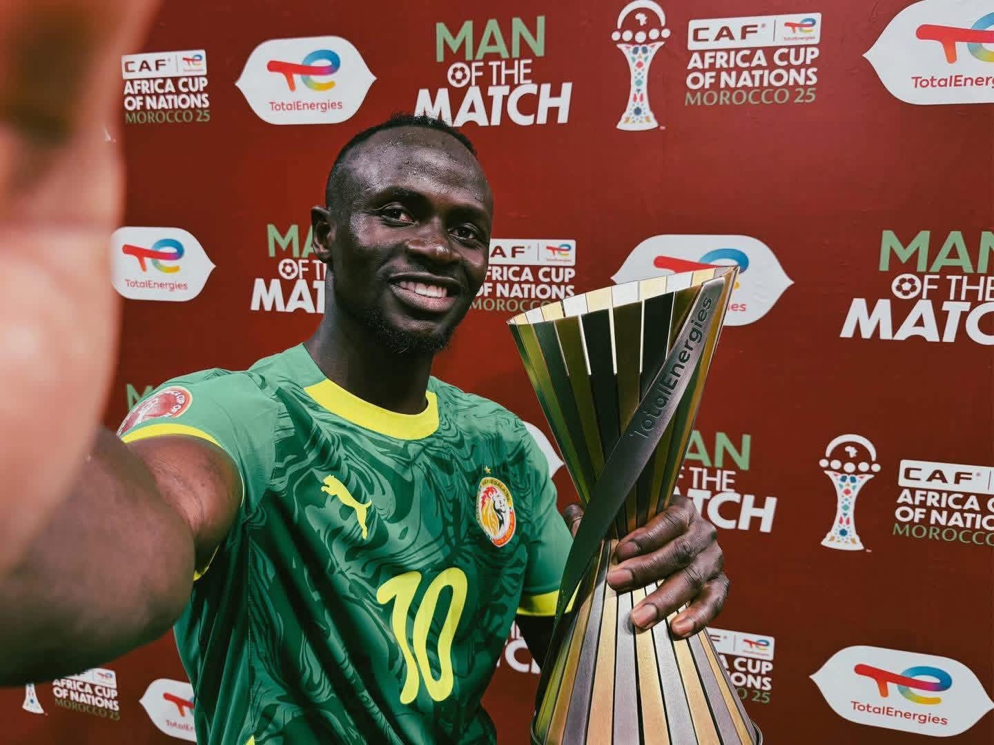 CAN 2025 : Sadio Mané, élu homme du match face à l’Égypte