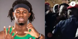 Jean-Jacques Boissy malmené par des policiers après la défaite des Lions face à la Côte d’Ivoire (vidéo)