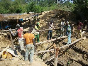 Démantèlement d’un site d’orpaillage sur le  Falémé